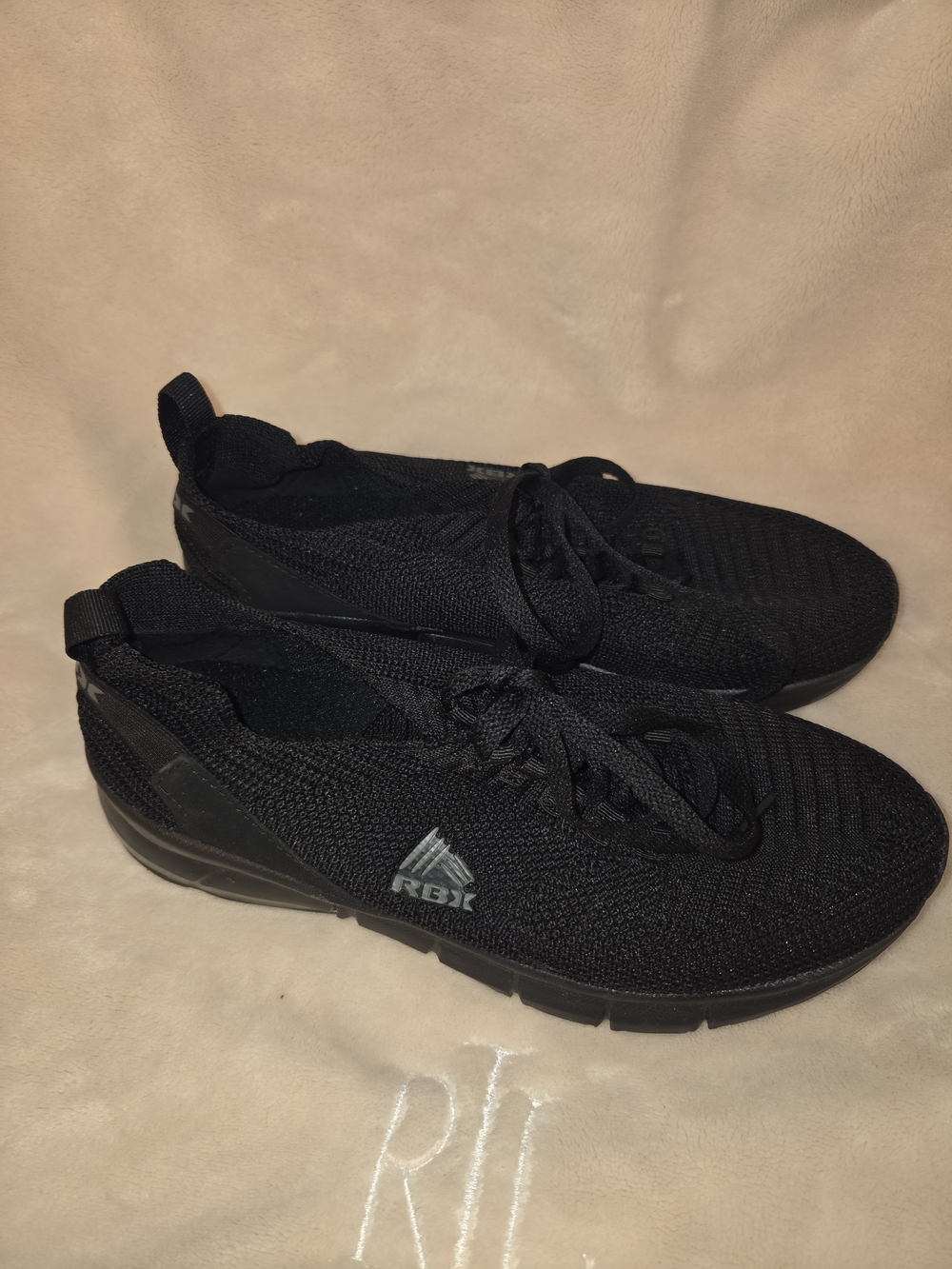 RBX Women's All-Black Knit Athletic Sneakers